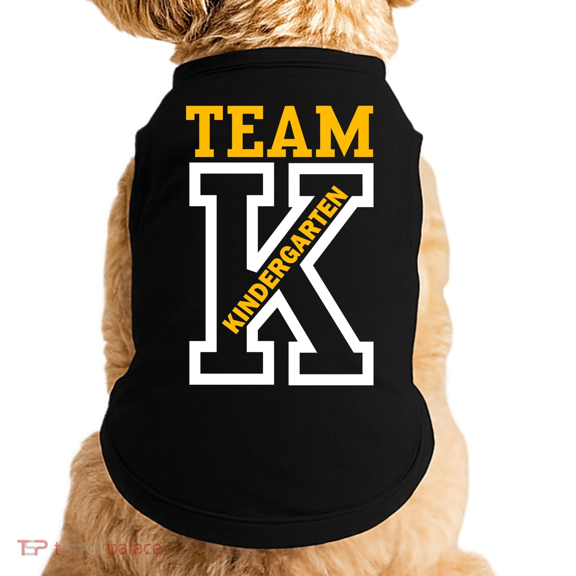 Team Kindergarten Teacher Logo Doggie Tank