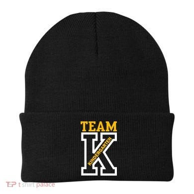 Team Kindergarten Teacher Logo Beanie