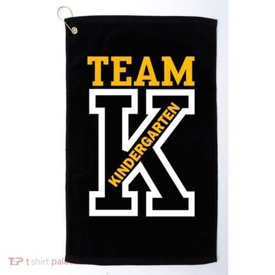 Team Kindergarten Teacher Logo Golf Towel
