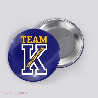 Team Kindergarten Teacher Logo Button