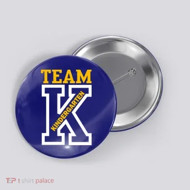 Team Kindergarten Teacher Logo Button