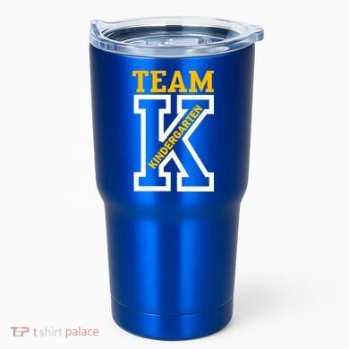 Team Kindergarten Teacher Logo Tumbler