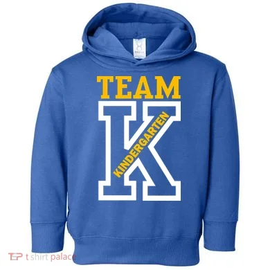 Team Kindergarten Teacher Logo Toddler Hoodie