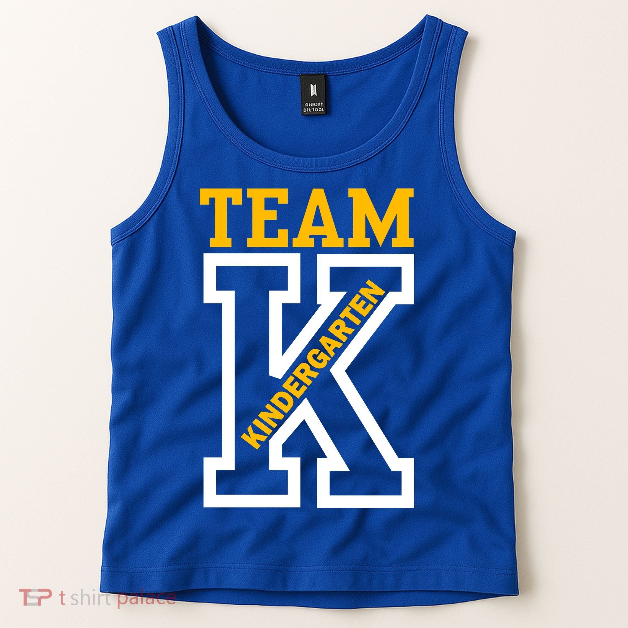 Team Kindergarten Teacher Logo Tank Top