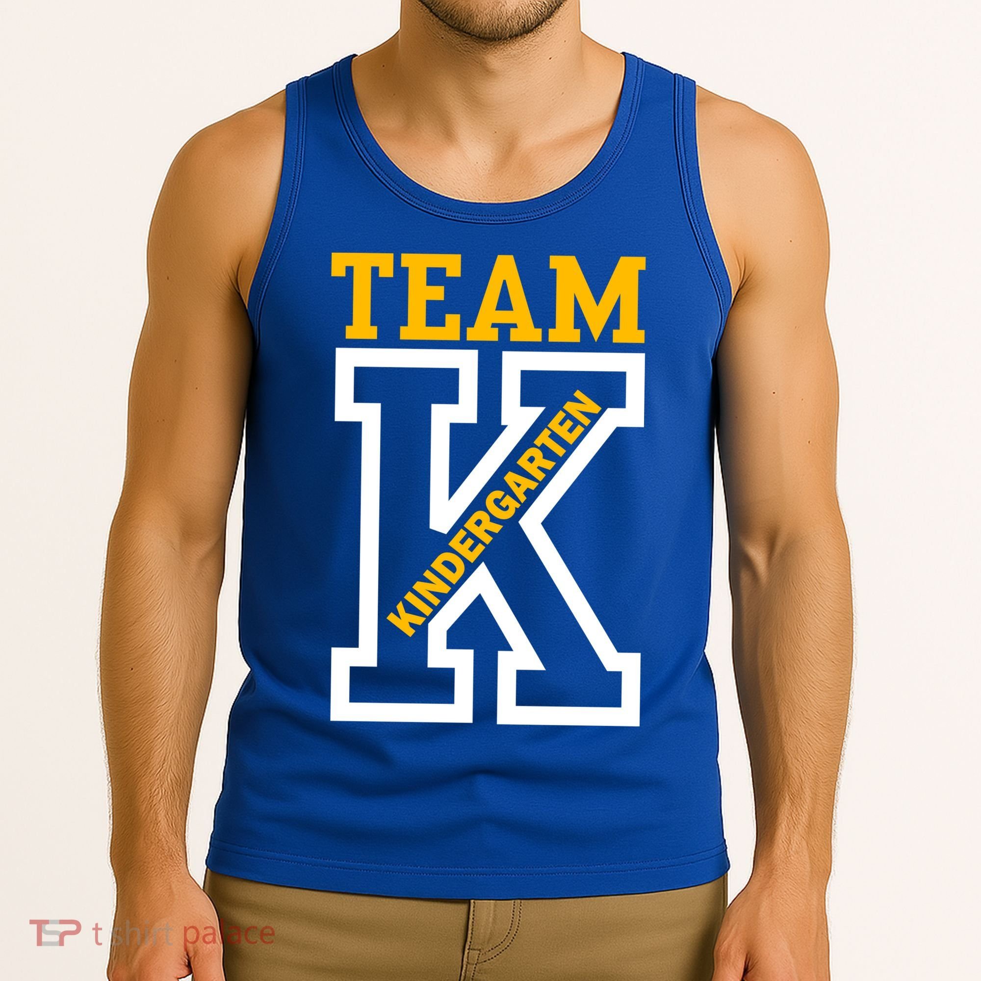 Team Kindergarten Teacher Logo Tank Top