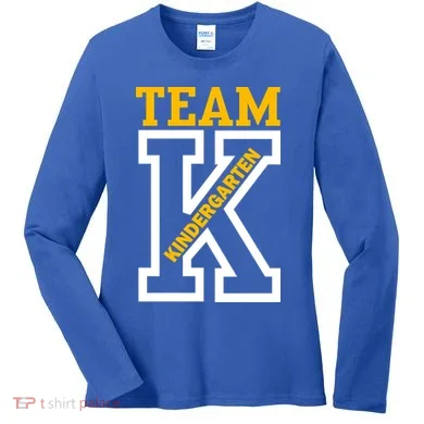 Team Kindergarten Teacher Logo Women's Long Sleeve Shirt