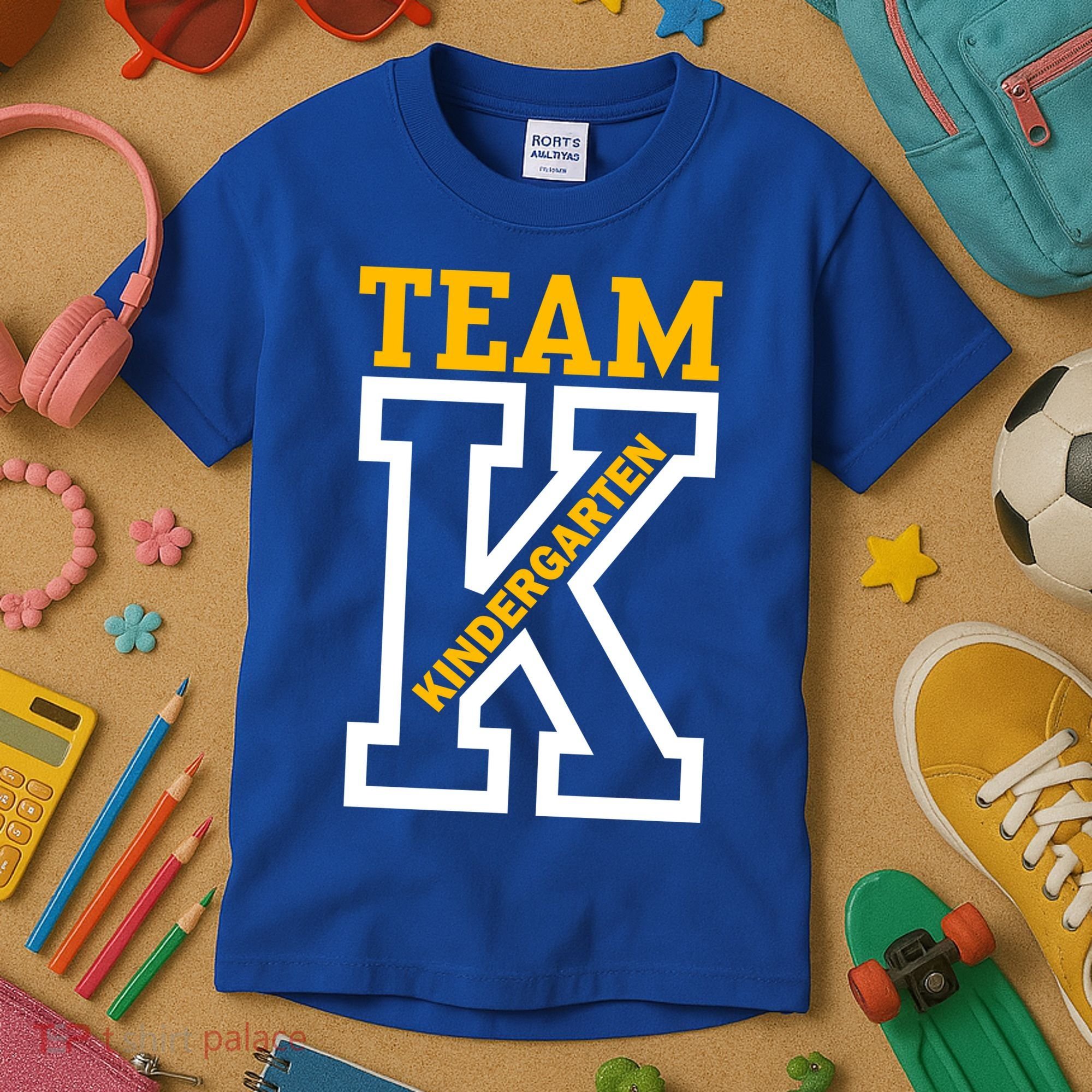 Team Kindergarten Teacher Logo Kids T-Shirt