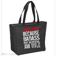 Team Leader Because Badass Isn't An Official Job Title Tote Bag thumb 2