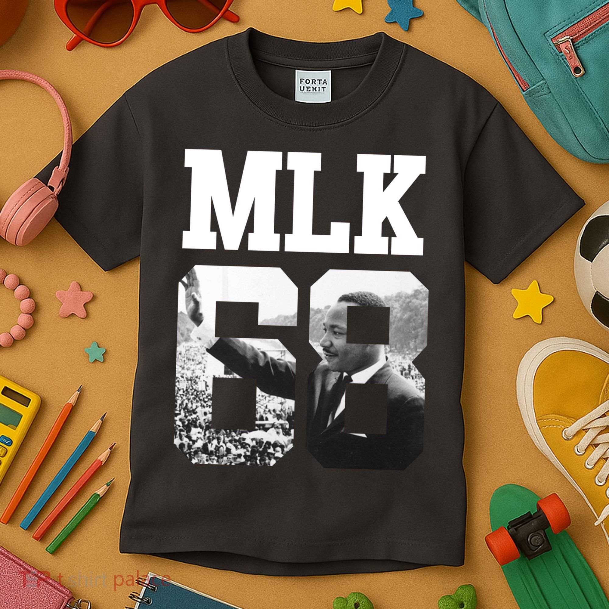 Team MLK 68 Martin Luther King Kids T-Shirt