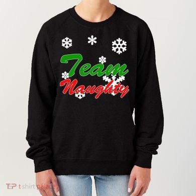 Team Naughty Matching Christmas Women's Sweatshirt