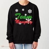Team Naughty Matching Christmas Women's Sweatshirt thumb 0