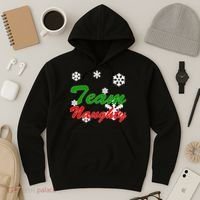 Team Naughty Matching Christmas Hoodie thumb 3
