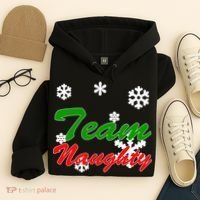 Team Naughty Matching Christmas Hoodie thumb 4