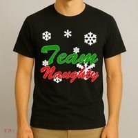 Team Naughty Matching Christmas T-Shirt thumb 3