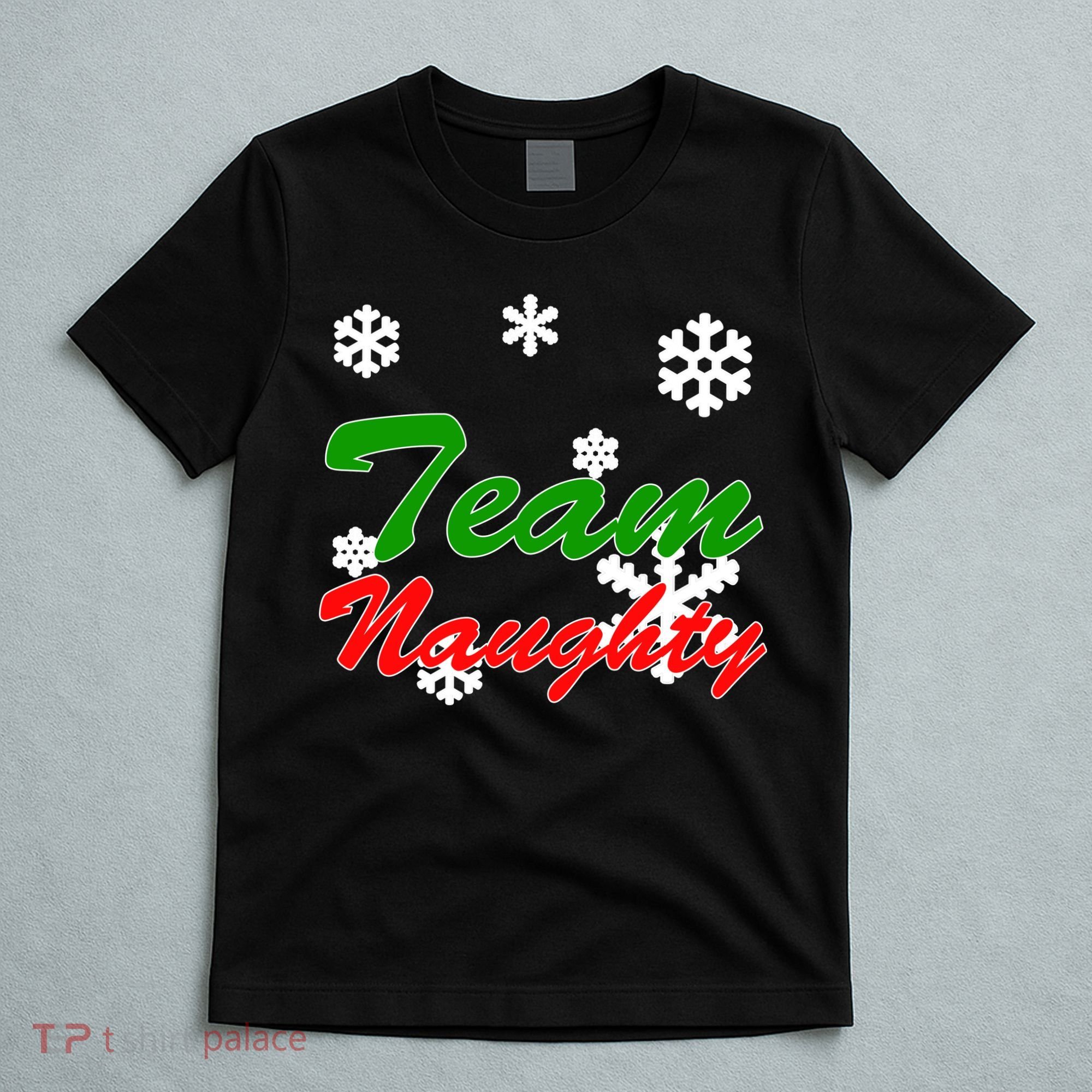 Team Naughty Matching Christmas T-Shirt