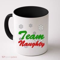 Team Naughty Matching Christmas Coffee Mug thumb 0