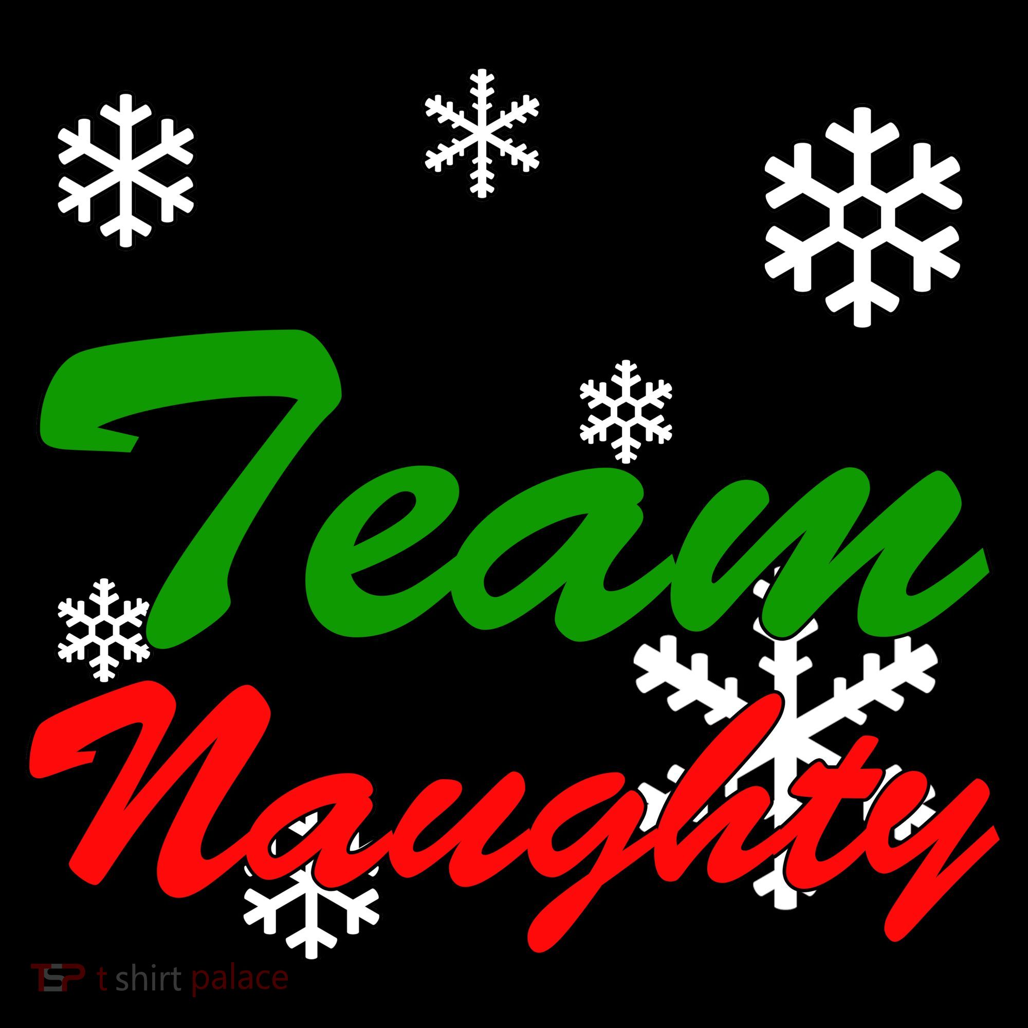 Team Naughty Matching Christmas Coffee Mug