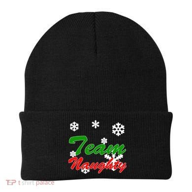 Team Naughty Matching Christmas Beanie