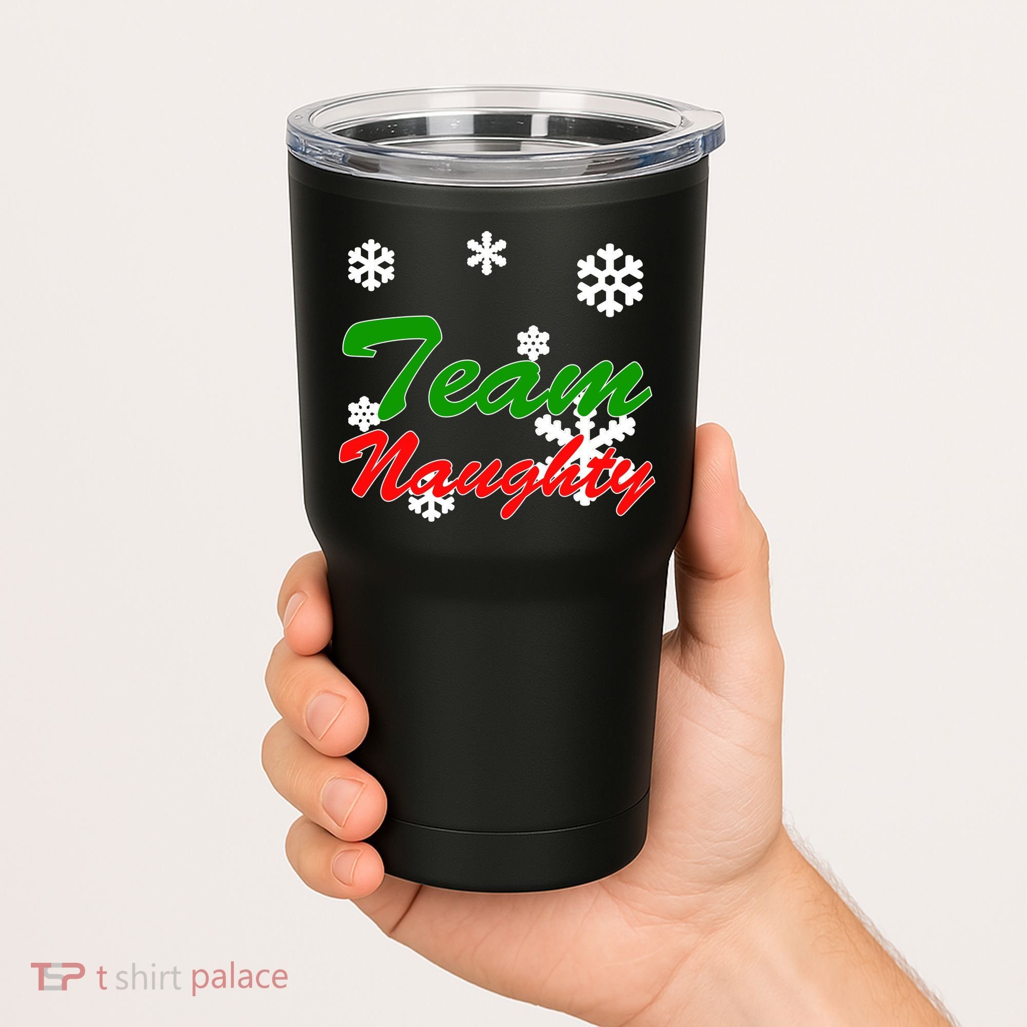 Team Naughty Matching Christmas Tumbler