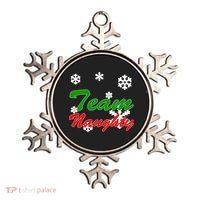 Team Naughty Matching Christmas Ornament thumb 0