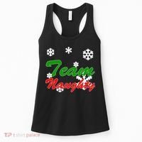 Team Naughty Matching Christmas Women's Tank Top thumb 0
