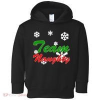 Team Naughty Matching Christmas Toddler Hoodie thumb 0