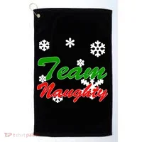 Team Naughty Matching Christmas Golf Towel thumb 0