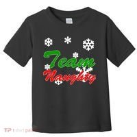 Team Naughty Matching Christmas Toddler T-Shirt thumb 0