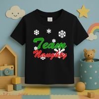 Team Naughty Matching Christmas Toddler T-Shirt thumb 3
