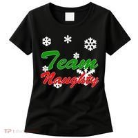 Team Naughty Matching Christmas Women's T-Shirt thumb 0