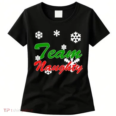 Team Naughty Matching Christmas Women's T-Shirt