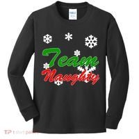 Team Naughty Matching Christmas Kids Long Sleeve Shirt thumb 0