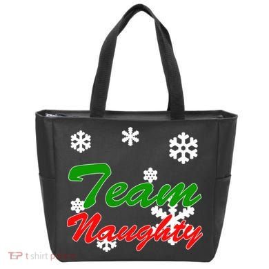 Team Naughty Matching Christmas Tote Bag