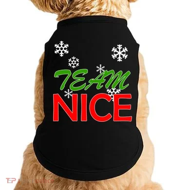 Team Nice Santa's Nice List Doggie Tank
