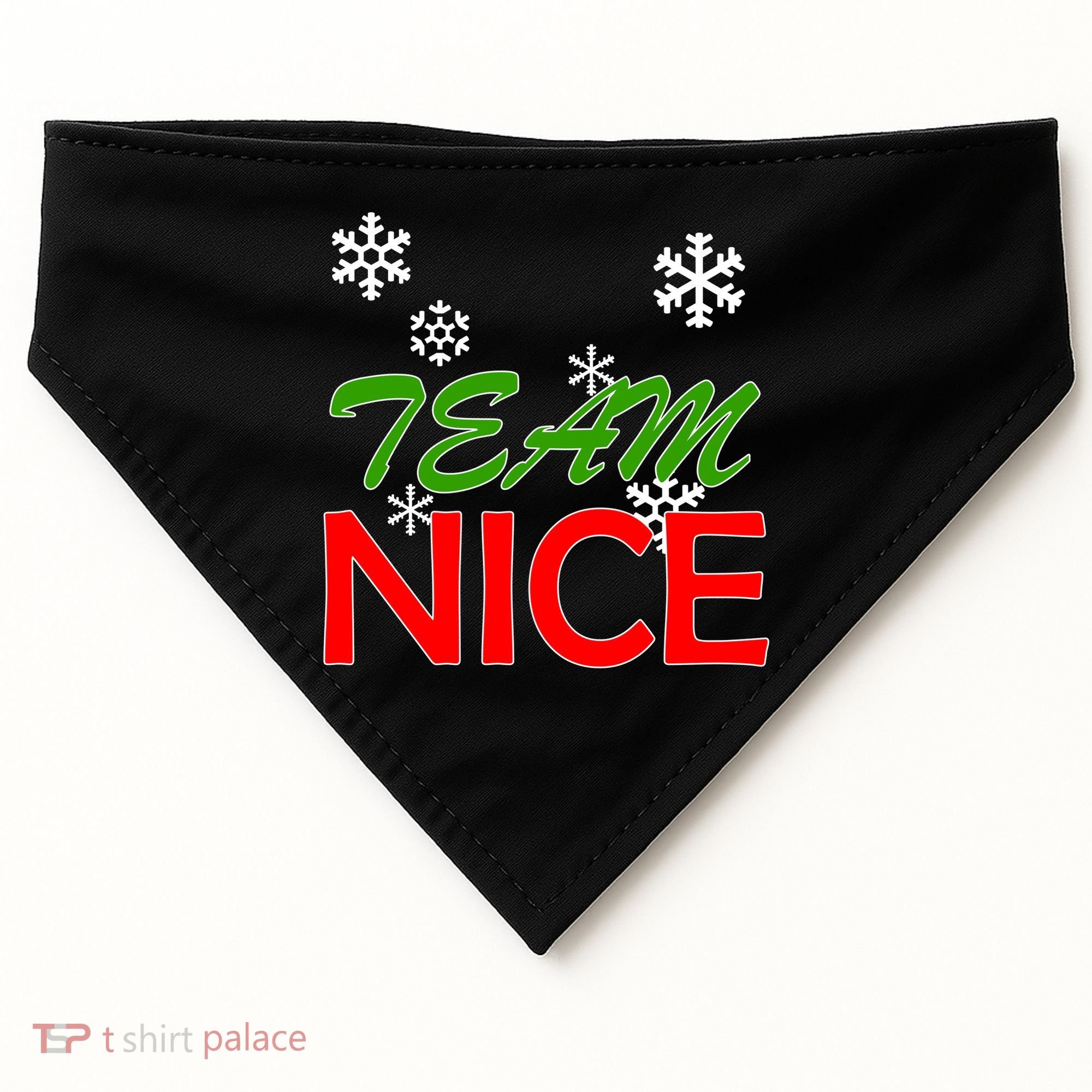 Team Nice Santa's Nice List USA-Made Doggie Bandana