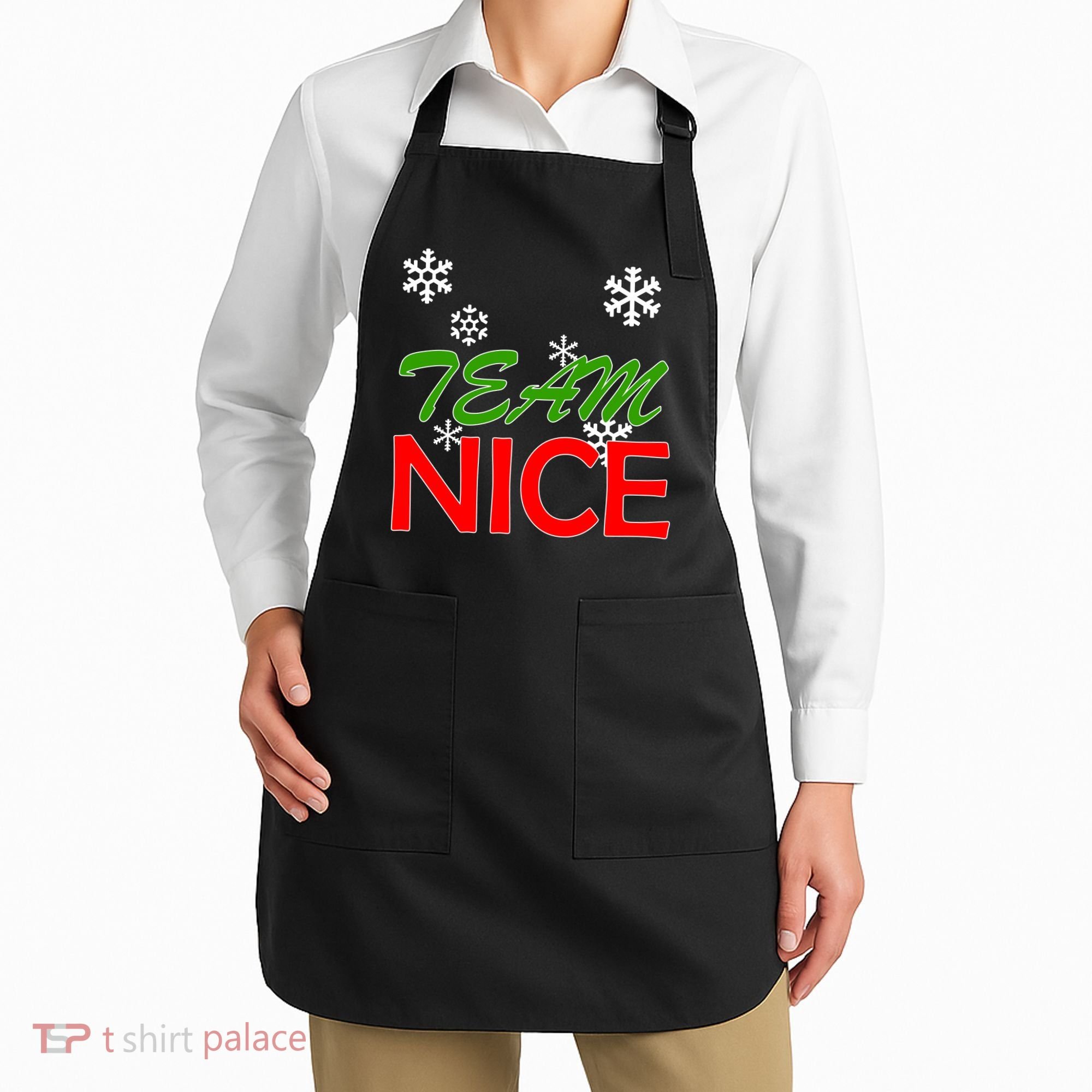 Team Nice Santa's Nice List Apron