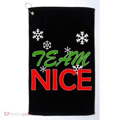 Team Nice Santa's Nice List Golf Towel