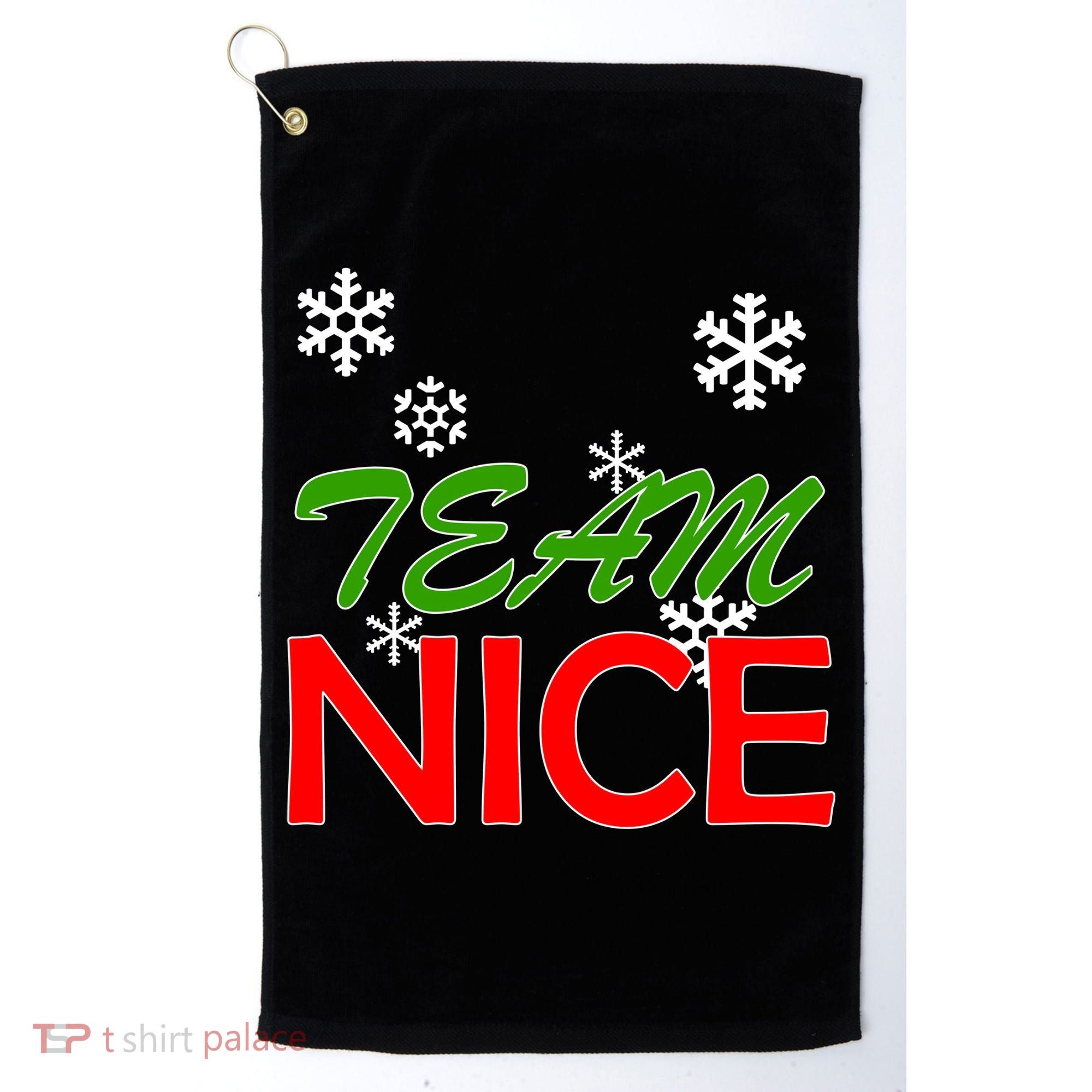 Team Nice Santa's Nice List Golf Towel