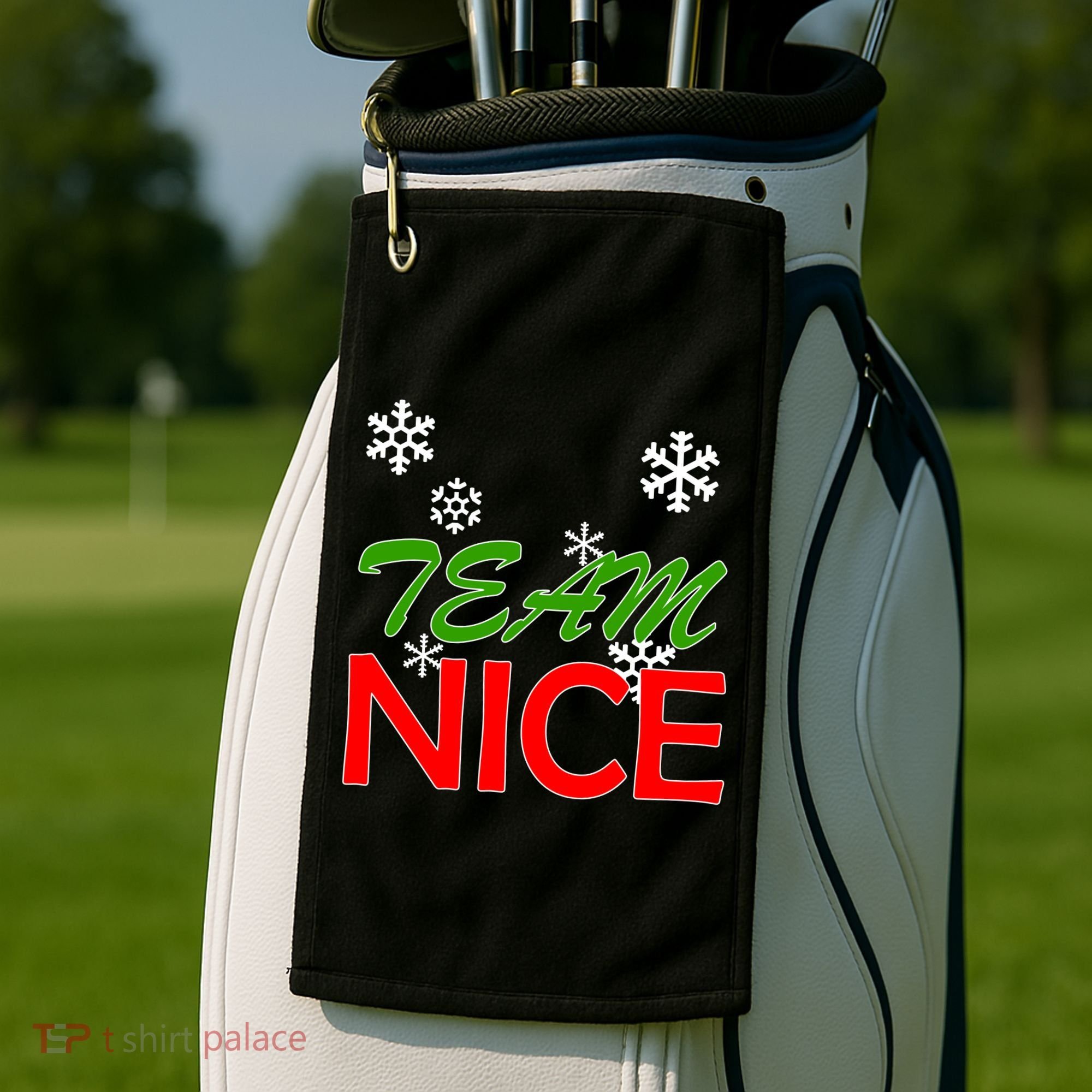 Team Nice Santa's Nice List Golf Towel