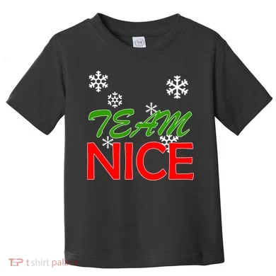 Team Nice Santa's Nice List Toddler T-Shirt