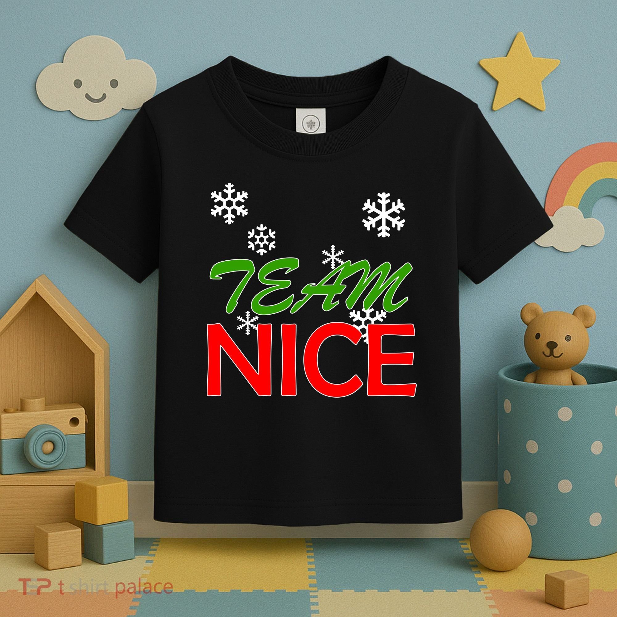 Team Nice Santa's Nice List Toddler T-Shirt