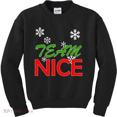 Team Nice Santa's Nice List Kids Sweatshirt