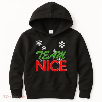 Team Nice Santa's Nice List Kids Hoodie