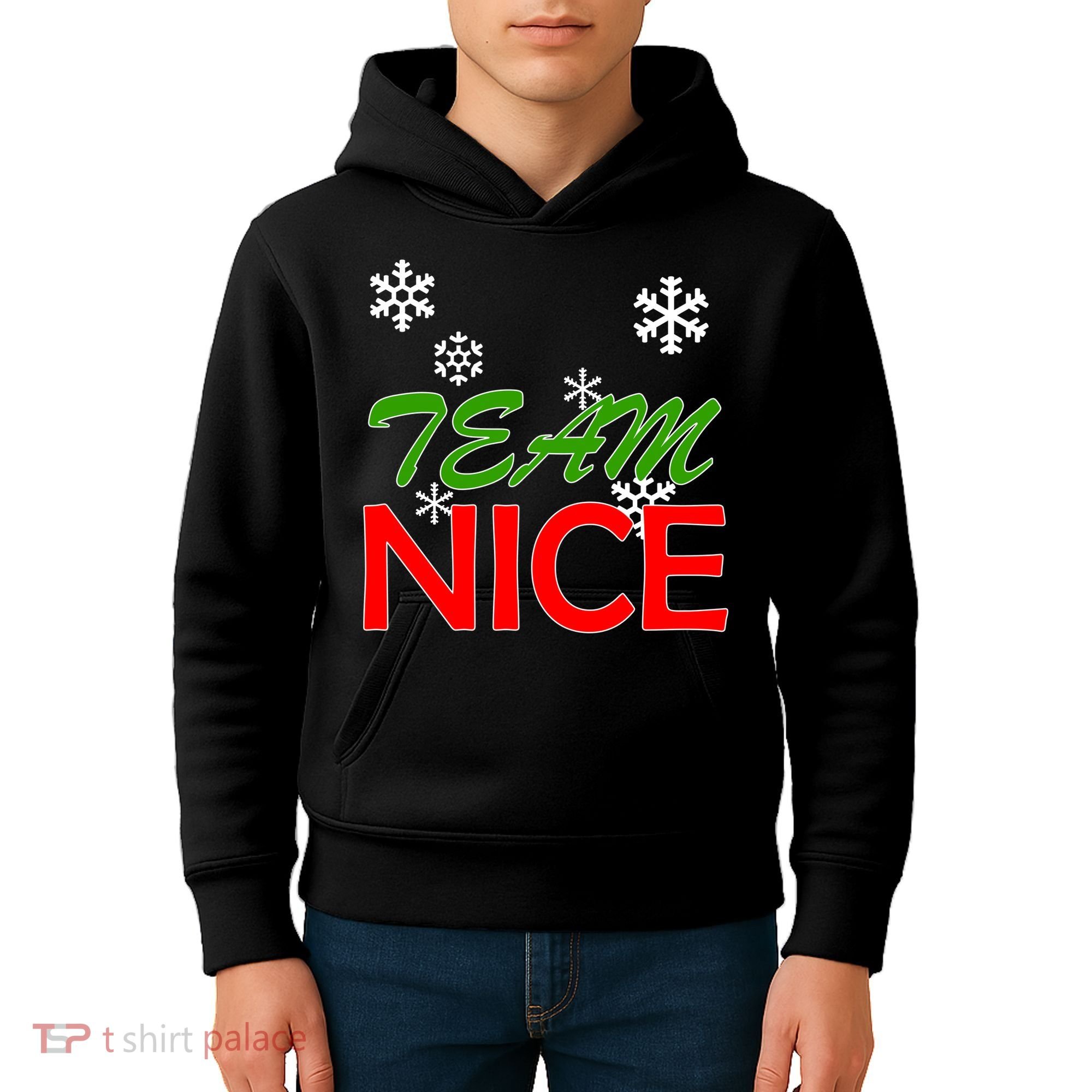 Team Nice Santa's Nice List Kids Hoodie