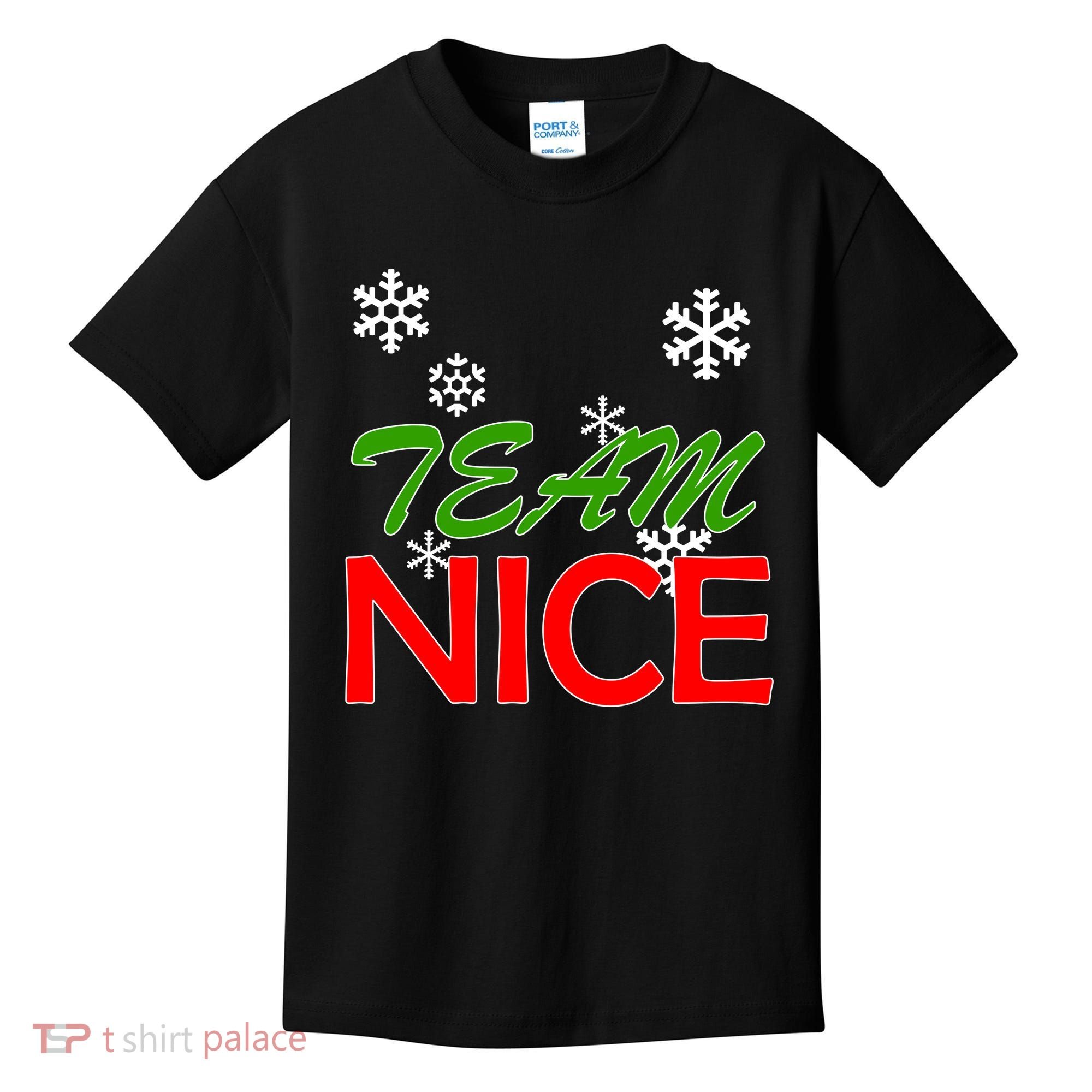 Team Nice Santa's Nice List Kids T-Shirt