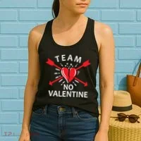 Team No Valentine Women's Tank Top thumb 2