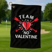 Team No Valentine Golf Towel thumb 1