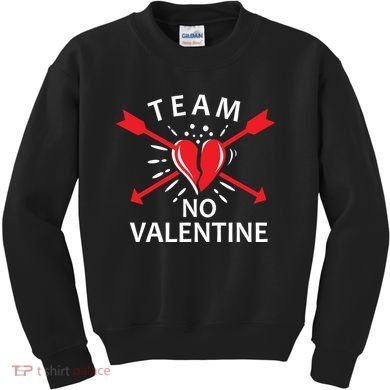 Team No Valentine Kids Sweatshirt
