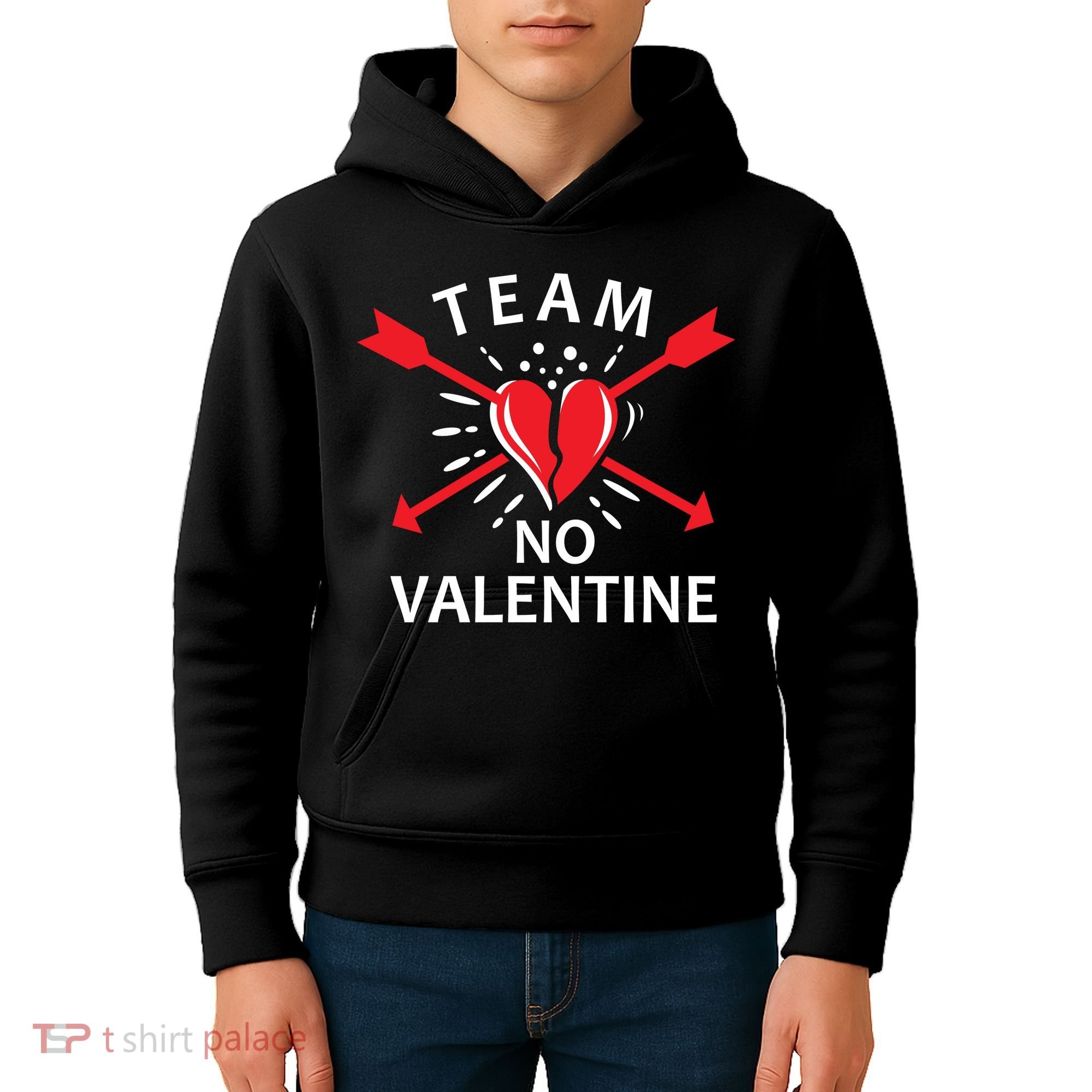 Team No Valentine Kids Hoodie