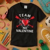 Team No Valentine Kids T-Shirt thumb 3